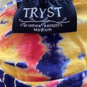 Tie dye shirt sleeve t-shirt